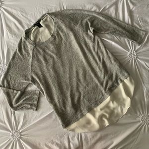 Forever 21 gray blouse sweater